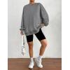 imageZeagoo Christmas Sweatshirt for Women Crewneck Christmas Tree Long Sleeve Shirt Xmas Holiday Party Pullover Sweater TopsGrey
