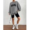 imageZeagoo Christmas Sweatshirt for Women Crewneck Christmas Tree Long Sleeve Shirt Xmas Holiday Party Pullover Sweater TopsGrey Print