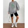 imageZeagoo Christmas Sweatshirt for Women Crewneck Christmas Tree Long Sleeve Shirt Xmas Holiday Party Pullover Sweater TopsGreychristmas Tree