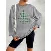 imageZeagoo Christmas Sweatshirt for Women Crewneck Christmas Tree Long Sleeve Shirt Xmas Holiday Party Pullover Sweater TopsGreychristmas Tree