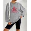 imageZeagoo Christmas Sweatshirt for Women Crewneck Christmas Tree Long Sleeve Shirt Xmas Holiday Party Pullover Sweater TopsGreyred Tree
