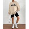 imageZeagoo Christmas Sweatshirt for Women Crewneck Christmas Tree Long Sleeve Shirt Xmas Holiday Party Pullover Sweater TopsKhakimama