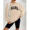 imageZeagoo Christmas Sweatshirt for Women Crewneck Christmas Tree Long Sleeve Shirt Xmas Holiday Party Pullover Sweater TopsKhakimama