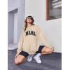 imageZeagoo Christmas Sweatshirt for Women Crewneck Christmas Tree Long Sleeve Shirt Xmas Holiday Party Pullover Sweater TopsKhakimama