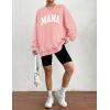 imageZeagoo Christmas Sweatshirt for Women Crewneck Christmas Tree Long Sleeve Shirt Xmas Holiday Party Pullover Sweater TopsPink Print