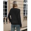imageZeagoo Sweaters for Women Long Sleeve Tops Soft Knit Crew Neck Pullover Sweater Lightweight Crochet 2025 Fall OutfitsA Black