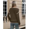 imageZeagoo Sweaters for Women Long Sleeve Tops Soft Knit Crew Neck Pullover Sweater Lightweight Crochet 2025 Fall OutfitsArmy Greenapricot