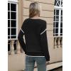 imageZeagoo Sweaters for Women Long Sleeve Tops Soft Knit Crew Neck Pullover Sweater Lightweight Crochet 2025 Fall OutfitsBlack B1