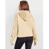 imageZeagoo Women Plus Size Zipper Hoodie Long Sleeve 2024 Trendy Sweatshirts Athletic Cropped Tops Dark Grey LargeApricot