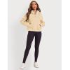 imageZeagoo Women Plus Size Zipper Hoodie Long Sleeve 2024 Trendy Sweatshirts Athletic Cropped Tops Dark Grey LargeApricot