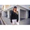 imageZeagoo Women Plus Size Zipper Hoodie Long Sleeve 2024 Trendy Sweatshirts Athletic Cropped Tops Dark Grey LargeBlack