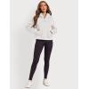 imageZeagoo Women Plus Size Zipper Hoodie Long Sleeve 2024 Trendy Sweatshirts Athletic Cropped Tops Dark Grey LargeWhite