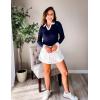 imageZeagoo Womens 2024 Sweater Tops Long Sleeve V Neck Ribbed Knit Slim Fitted Casual Work Basic Shirts SXXLPat1
