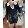 imageZeagoo Womens 2024 Sweater Tops Long Sleeve V Neck Ribbed Knit Slim Fitted Casual Work Basic Shirts SXXLPat2