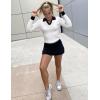 imageZeagoo Womens 2024 Sweater Tops Long Sleeve V Neck Ribbed Knit Slim Fitted Casual Work Basic Shirts SXXLPat4