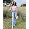 imageZeagoo Womens 2024 Sweater Tops Long Sleeve V Neck Ribbed Knit Slim Fitted Casual Work Basic Shirts SXXLPat5