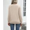 imageZeagoo Womens 2025 Fall Sweaters Long Sleeve Tops Classic Crew Neck Pullover Sweaters Loose Dressy Casual Basic ClothesApricot