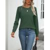imageZeagoo Womens 2025 Fall Sweaters Long Sleeve Tops Classic Crew Neck Pullover Sweaters Loose Dressy Casual Basic ClothesArmy Green