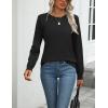imageZeagoo Womens 2025 Fall Sweaters Long Sleeve Tops Classic Crew Neck Pullover Sweaters Loose Dressy Casual Basic ClothesBlack