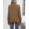 imageZeagoo Womens 2025 Fall Sweaters Long Sleeve Tops Classic Crew Neck Pullover Sweaters Loose Dressy Casual Basic ClothesBrown