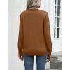 imageZeagoo Womens 2025 Fall Sweaters Long Sleeve Tops Classic Crew Neck Pullover Sweaters Loose Dressy Casual Basic ClothesCoffee