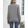 imageZeagoo Womens 2025 Fall Sweaters Long Sleeve Tops Classic Crew Neck Pullover Sweaters Loose Dressy Casual Basic ClothesGray
