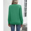 imageZeagoo Womens 2025 Fall Sweaters Long Sleeve Tops Classic Crew Neck Pullover Sweaters Loose Dressy Casual Basic ClothesGreen