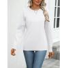 imageZeagoo Womens 2025 Fall Sweaters Long Sleeve Tops Classic Crew Neck Pullover Sweaters Loose Dressy Casual Basic ClothesWhite
