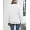 imageZeagoo Womens 2025 Fall Sweaters Long Sleeve Tops Classic Crew Neck Pullover Sweaters Loose Dressy Casual Basic ClothesWhite