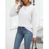 imageZeagoo Womens 2025 Fall Sweaters Long Sleeve Tops Classic Crew Neck Pullover Sweaters Loose Dressy Casual Basic ClothesWhite