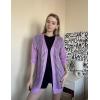 imageZeagoo Womens 2025 Summer Crochet Lightweight Cardigan Short Sleeve Boho Kimono Oversized Open Front Sweater TopsLilac