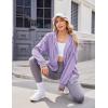 imageZeagoo Womens Lightweight Hoodies Full Zip Up Oversized Sweatshirts with Pockets Long Sleeve Thin Casual Hooded JacketsPurple