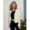 imageZeagoo Womens Lightweight Summer Cardigan Cropped Long Sleeve Shrug Thin Open Front Sheer Bolero for DressesBeige