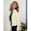 imageZeagoo Womens Lightweight Summer Cardigan Cropped Long Sleeve Shrug Thin Open Front Sheer Bolero for DressesBeige