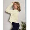 imageZeagoo Womens Lightweight Summer Cardigan Cropped Long Sleeve Shrug Thin Open Front Sheer Bolero for DressesBeige