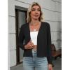 imageZeagoo Womens Lightweight Summer Cardigan Cropped Long Sleeve Shrug Thin Open Front Sheer Bolero for DressesBlack