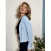 imageZeagoo Womens Lightweight Summer Cardigan Cropped Long Sleeve Shrug Thin Open Front Sheer Bolero for DressesBlue