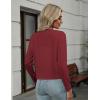 imageZeagoo Womens Lightweight Summer Cardigan Cropped Long Sleeve Shrug Thin Open Front Sheer Bolero for DressesDark Red