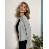 imageZeagoo Womens Lightweight Summer Cardigan Cropped Long Sleeve Shrug Thin Open Front Sheer Bolero for DressesGrey