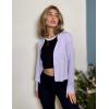imageZeagoo Womens Lightweight Summer Cardigan Cropped Long Sleeve Shrug Thin Open Front Sheer Bolero for DressesLavender