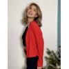 imageZeagoo Womens Lightweight Summer Cardigan Cropped Long Sleeve Shrug Thin Open Front Sheer Bolero for DressesRed
