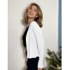 imageZeagoo Womens Lightweight Summer Cardigan Cropped Long Sleeve Shrug Thin Open Front Sheer Bolero for DressesWhite