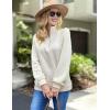 imageZeagoo Womens Sweatshrits Quarter Zip Pullover Fleece Sweatshirt Casual Cable Knit Sleeve Hoodies Fashion Outfits ClothesBeige