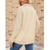 imageZeagoo Womens Sweatshrits Quarter Zip Pullover Fleece Sweatshirt Casual Cable Knit Sleeve Hoodies Fashion Outfits ClothesBeige
