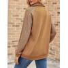 imageZeagoo Womens Sweatshrits Quarter Zip Pullover Fleece Sweatshirt Casual Cable Knit Sleeve Hoodies Fashion Outfits ClothesCamel