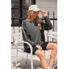 imageZeagoo Womens Tops Long Sleeve Lightweight Shirts 2025 Spring Fashion Trendy Tops Crewneck Casual SweatshirtDark Grey