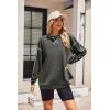 imageZeagoo Womens Tops Long Sleeve Lightweight Shirts 2025 Spring Fashion Trendy Tops Crewneck Casual SweatshirtDark Grey