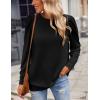 imageZeagoo Womens Tops Puff Sleeve Shirts Blouses for Women 2025 Fall Tunic Top Dressy Pullover Work Business Casual OutfitsA01black