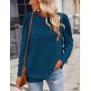 imageZeagoo Womens Tops Puff Sleeve Shirts Blouses for Women 2025 Fall Tunic Top Dressy Pullover Work Business Casual OutfitsA02blue