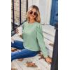 imageZeagoo Womens Tops Puff Sleeve Shirts Blouses for Women 2025 Fall Tunic Top Dressy Pullover Work Business Casual OutfitsA02green